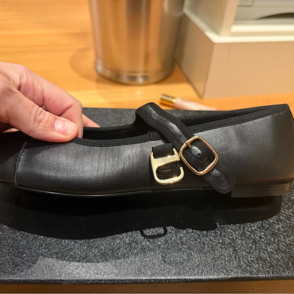 CHANEL Black Mary Jane Loafers - Picture 8 of 10